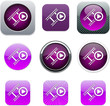 Film purple app icons.
