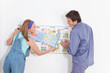 Happy Couple Hanging Baby Wallpaper