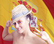 Española con bandera
