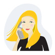 Business woman on the phone