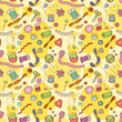 Seamless pattern: sewing and handmade Seamless pattern: sewing and handmade
