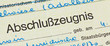 Zeugnis in einer Schule