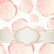 Sfondo romantico con etichetta - Romantic template design