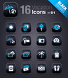 Black Squares - Vacation icons