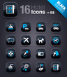 Image : Black Squares - Hotel icons