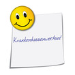Notizzettel Krankenkassenwechsel