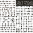 Set +350 symbols vector. various religious Set +350 symbols vector. various religious