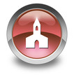 Red Glossy Pictogram "Chapel"