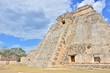 Mayan ruins - Uxmal, Mexico - Pyramid of the Magician Mayan ruins - Uxmal, Mexico - Pyramid of the Magician