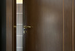 Opened door.