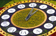 Flower clocks in Kiev, Ukraine