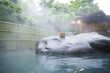 新緑の露天風呂