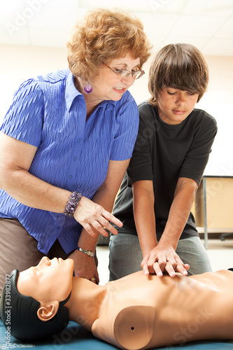 Photo: Teaching CPR Teaching CPR