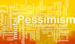 Pessimism word cloud
