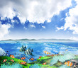 Beautiful fish in the sea