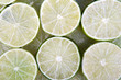 Sliced Limes closeup background