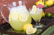 Lemonade with pitcher and glass