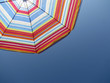 Umbrella in the sky, seaside holidays Umbrella in the sky, seaside holidays