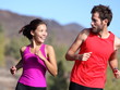 Happy couple running Happy couple running