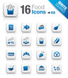 White Squares - Food Icons