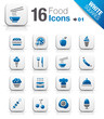 White Squares - Food Icons