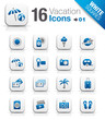 White Squares - Vacation icons White Squares - Vacation icons