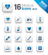 White Squares - medical icons