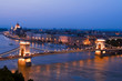 Night view of Budapest Fair Center.
