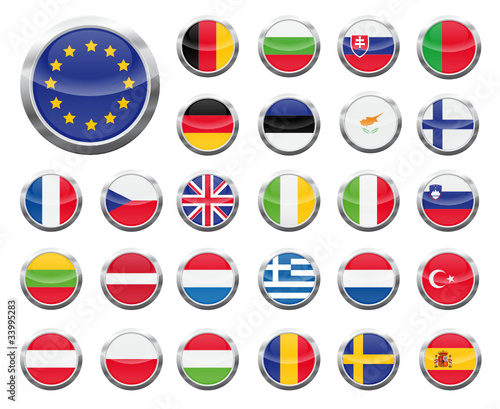 Vektor: EU fahnen Collection EU fahnen Collection