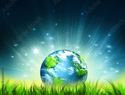 Illustration: Symbol of environmental protection Symbol of environmental protection