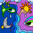 abstract day and night abstract day and night