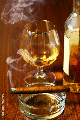 Photo: Cigar And Cognac Cigar And Cognac