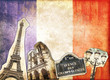 Collage vintage Paris - France