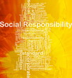 Social responsibility background concept