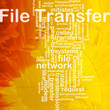 File transfer background concept
