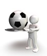 Fußball auf dem Silbertablett