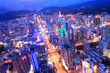 Aerial view of city.