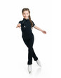 Young girl figure skating