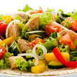 Kebab - grilled meat and vegetables