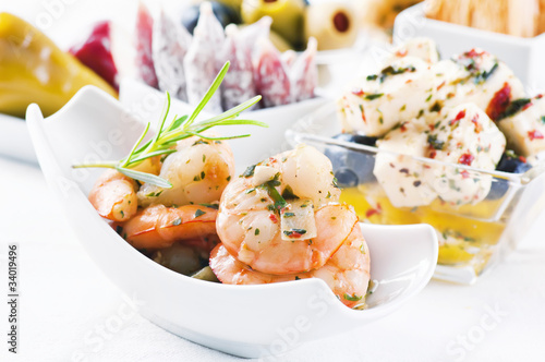 Foto: Tapas mit Meeresfrüchten Tapas mit Meeresfrüchten