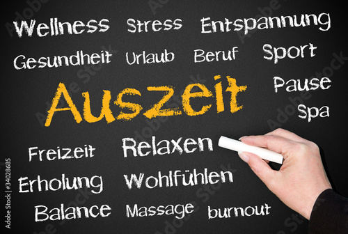 Illustration: Auszeit - Erholung und Entspannung Auszeit - Erholung und Entspannung