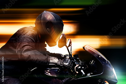 Photo: Motorbike at Night Motorbike at Night