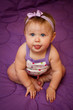 A fényképek részletei Baby Girl on Purple