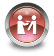 Red Glossy Pictogram "Immunizations"