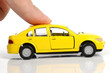 Toy car and hand Toy car and hand