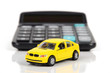 Calculator and toy car Calculator and toy car