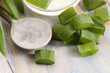 aloe vera juice with fresh leaves aloe vera juice with fresh leaves