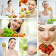 eating healthy food