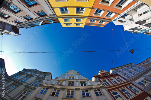 Photo: Häusergiebel in der Kröpeliner Straße in Rostock. Häusergiebel in der Kröpeliner Straße in Rostock.