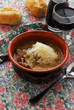 Sopa de cebada con corteza de cerdo